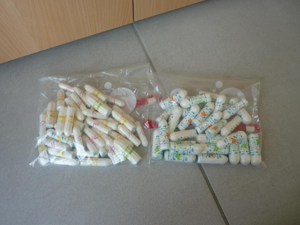 Gratis Lot van tampons, Ophalen