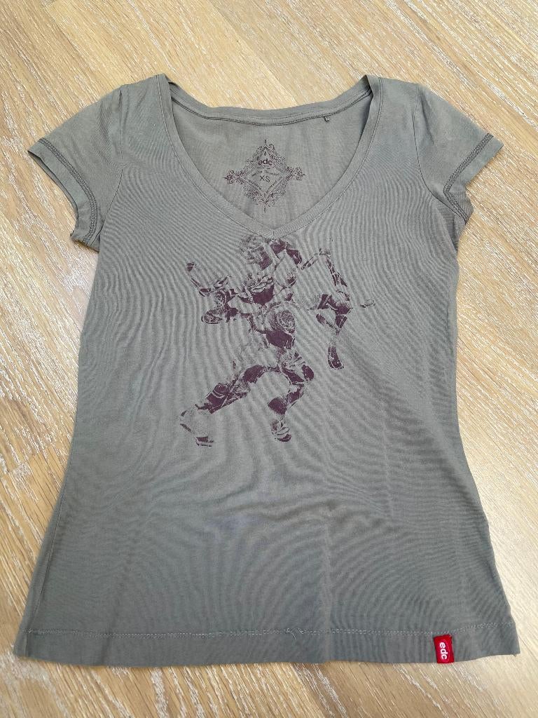 T-shirt EDC, Kleding | Dames, Ophalen of Verzenden, Maat 34 (XS) of kleiner, Grijs
