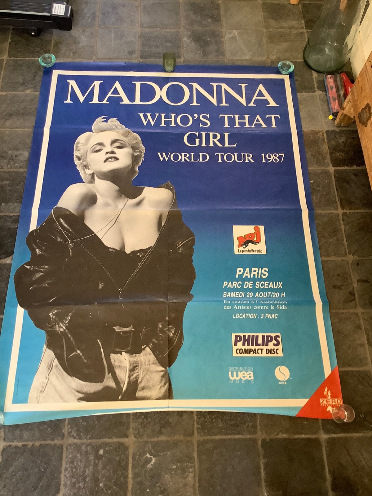 Grote originele affiche Madonna, Ophalen of Verzenden, Zo goed als nieuw