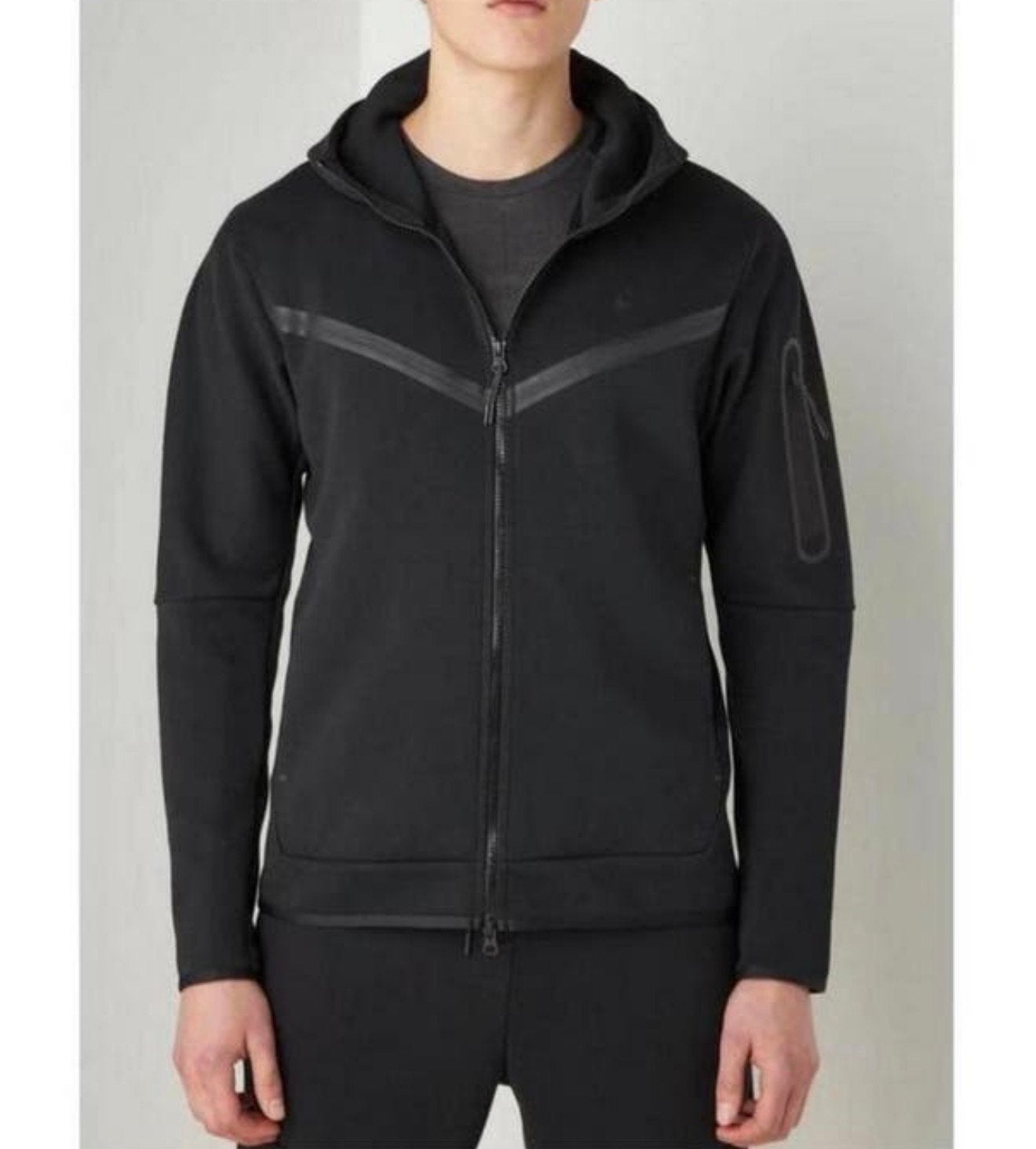 Nike Tech Fleece sweatvest XS S zwart heren mannen vest jack, Ophalen of Verzenden, Zo goed als nieuw, Maat 46 (S) of kleiner