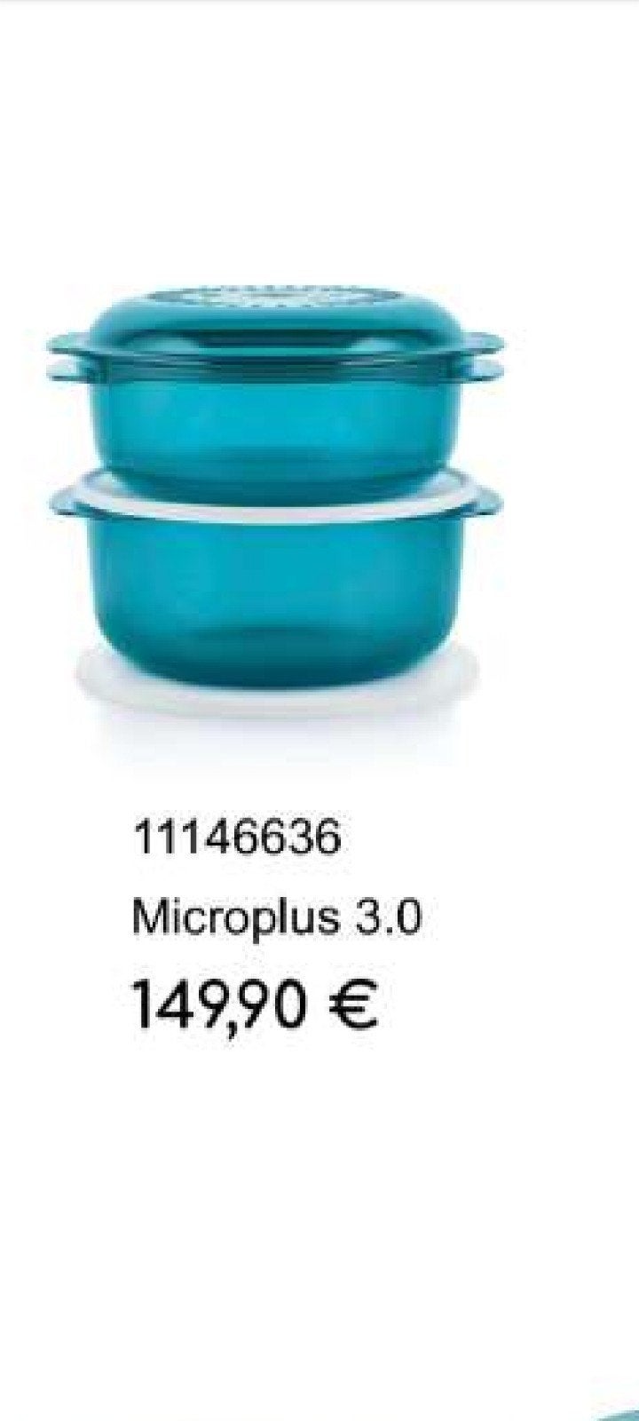 nieuwe micro plus 3 van tupperware +gratis verzending, Enlèvement ou Envoi, Neuf