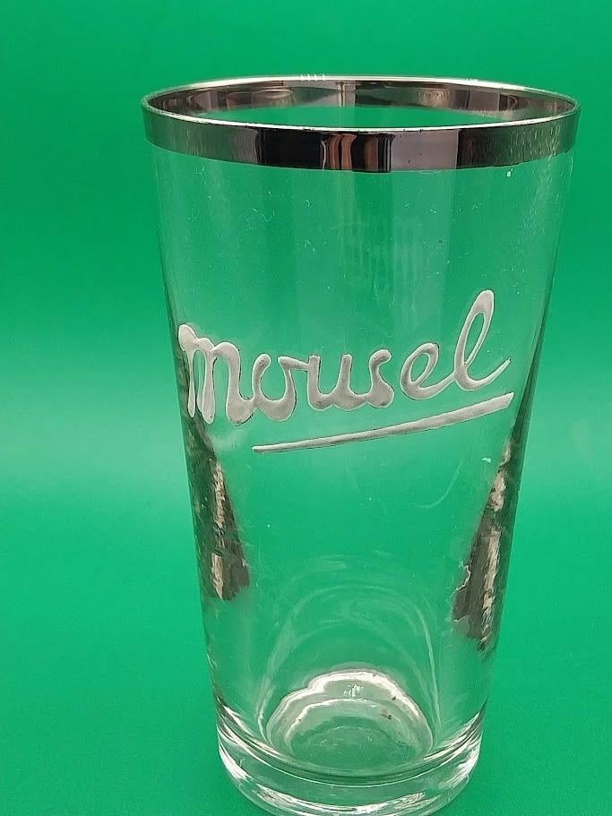 Verre MOUSEL  émaillé, Enlèvement ou Envoi