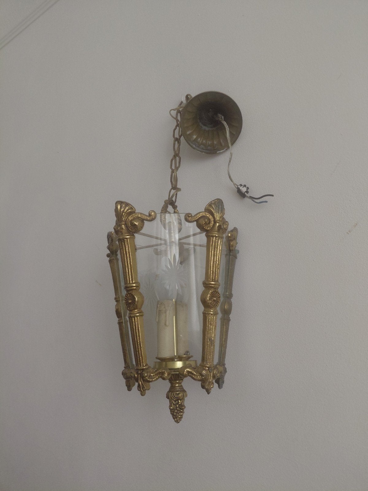 Lustre ancien  faite une offre, Maison & Meubles, Lampes | Lustres, Enlèvement ou Envoi