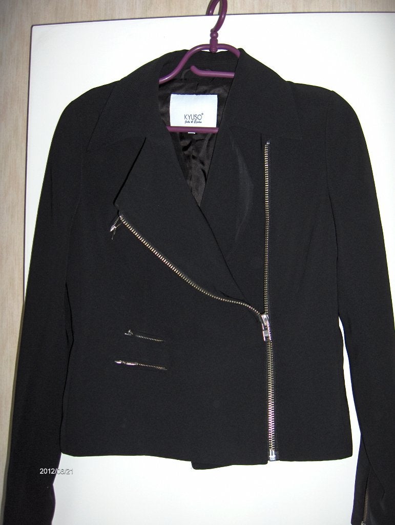 vintage zwart vestje KYUSO, Enlèvement ou Envoi, Comme neuf, Taille 38/40 (M), Noir