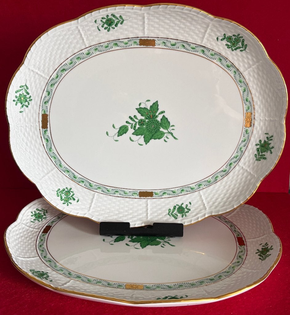 2 Plats ou Plateaux Vintage en Porcelaine de Herend - Neuf, Antiquités & Art, Enlèvement ou Envoi