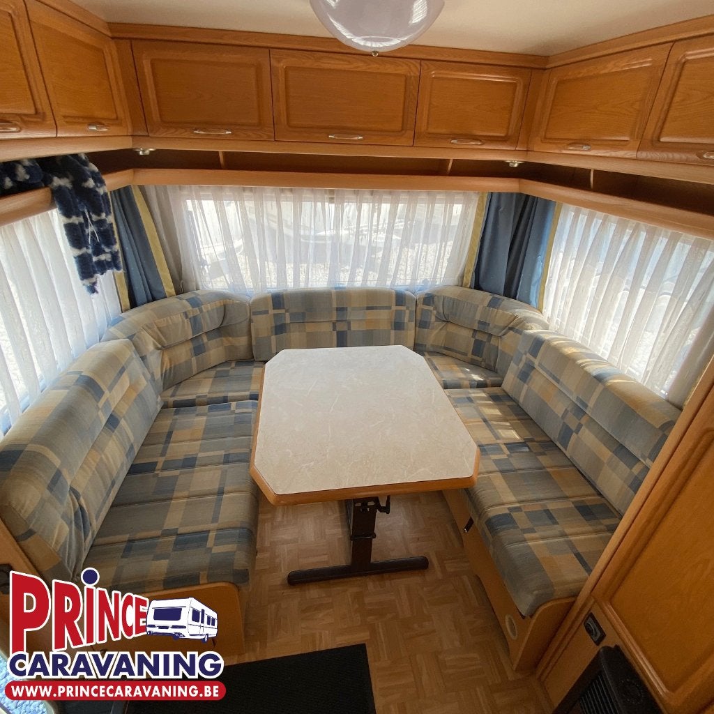 Fendt Platin 490 TF 2003 - Prince Caravaning, Caravans en Kamperen, Caravans, Bedrijf, Dwarsbed, Douche, Tot en met 4