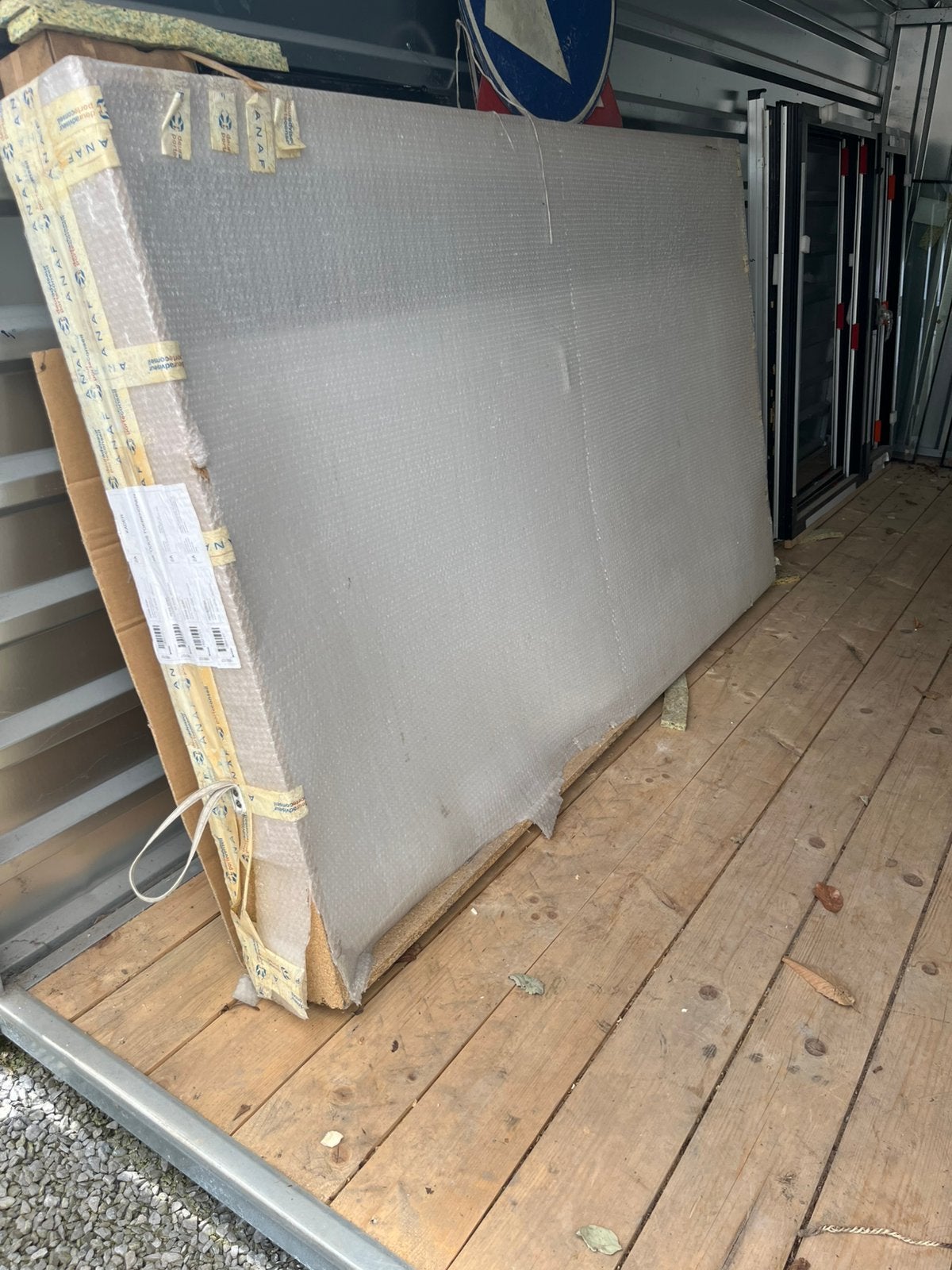 Aluminium voordeur met zijlicht kleur: gebroken wit, Ophalen, Nieuw, Buitendeur