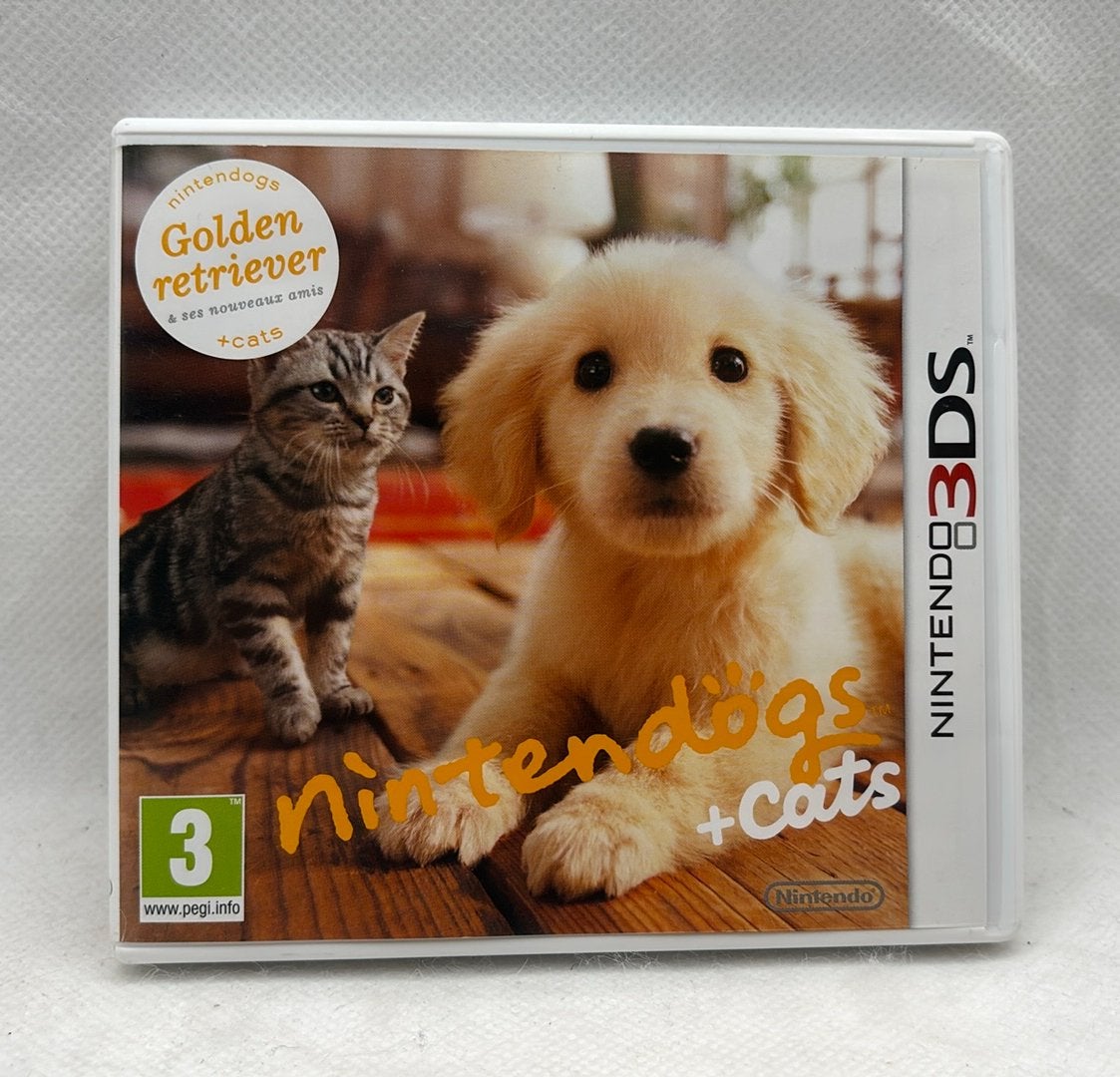 Nintendo 3DS Nintendogs + Cats Golden Retriever Complete, Consoles de jeu & Jeux vidéo, Enlèvement ou Envoi, Comme neuf