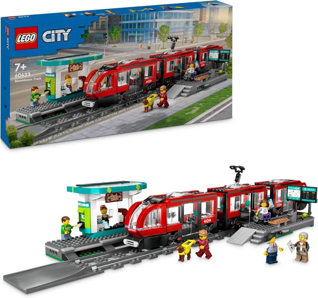 Neuf - Lego - Le tramway et la station du centre-ville 60423, Envoi, Complet, Lego, Ninjago
