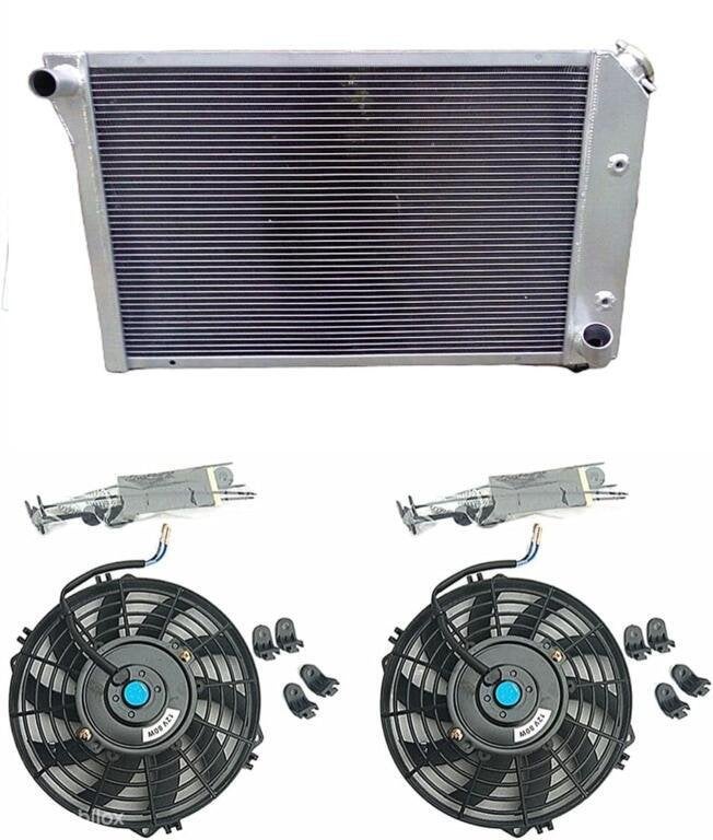 Radiateur+2 fans CHEVY Corvette C3 V8 Auto 1977-82 78 79 80, Autos : Pièces & Accessoires, Neuf, Enlèvement ou Envoi