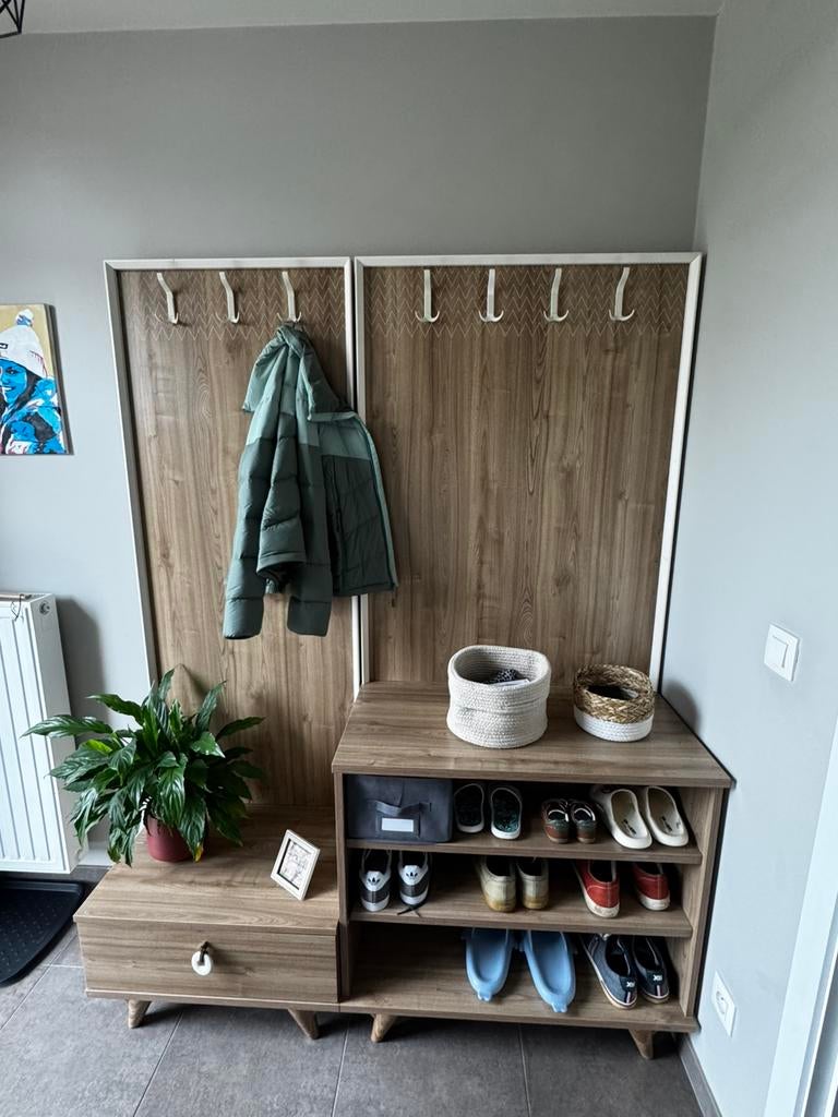 Garderobe kapstok, Huis en Inrichting, Woonaccessoires | Kapstokken, Ophalen, 200 cm of meer, Zo goed als nieuw, Staande kapstok
