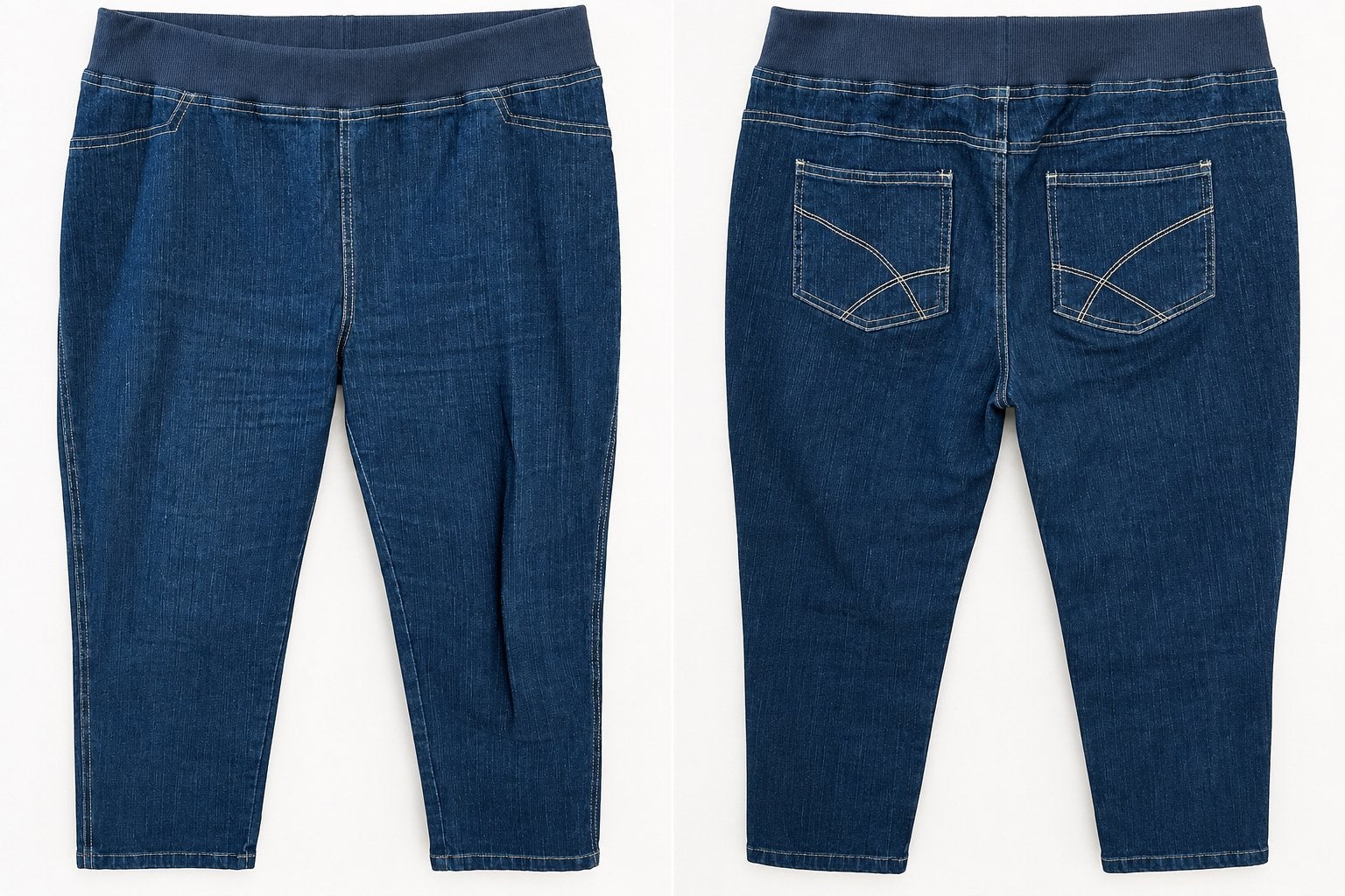 3 kledingstukken Damart en  C&A, Ophalen, Gedragen, Blauw
