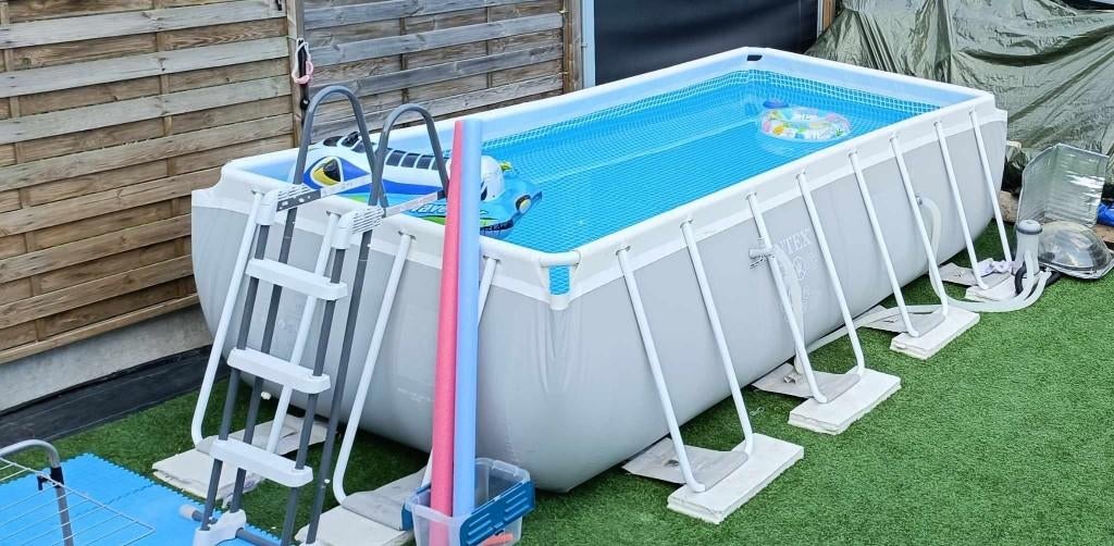 Piscine 4m/2m, Jardin & Terrasse, 200 à 400 cm, Enlèvement, Utilisé, 80 à 120 cm