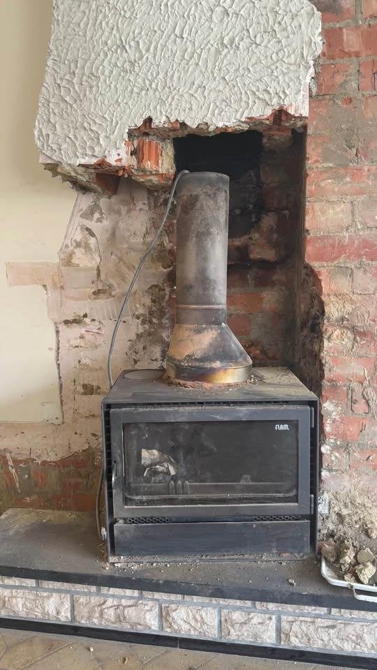 Houthaard, Huis en Inrichting, Ophalen, Gebruikt, Houtkachel, Inbouw