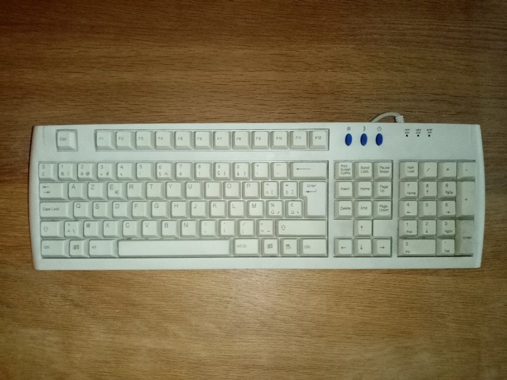 Clavier d'ordinateur "QTRONIX"., Computers en Software, Toetsenborden, Ophalen, Azerty, Zo goed als nieuw, Bedraad