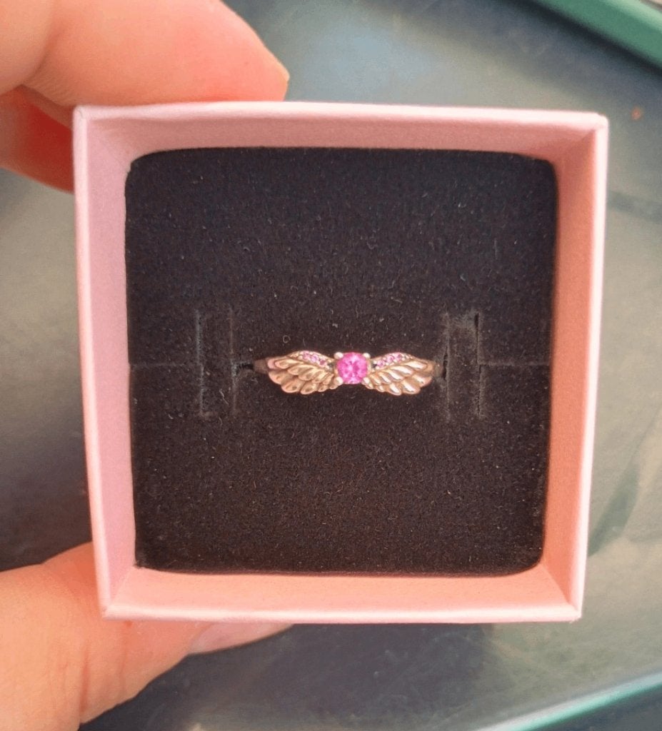 Bague 'ailes d'ange' Pandora, Bijoux, Sacs & Beauté, Bagues, Comme neuf, 17 à 18, Argent, Argent