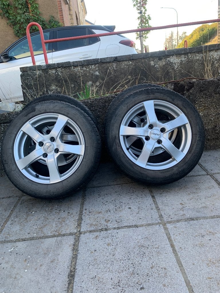 Jantes +pneus, Ophalen, Gebruikt, 15 inch, Band(en)