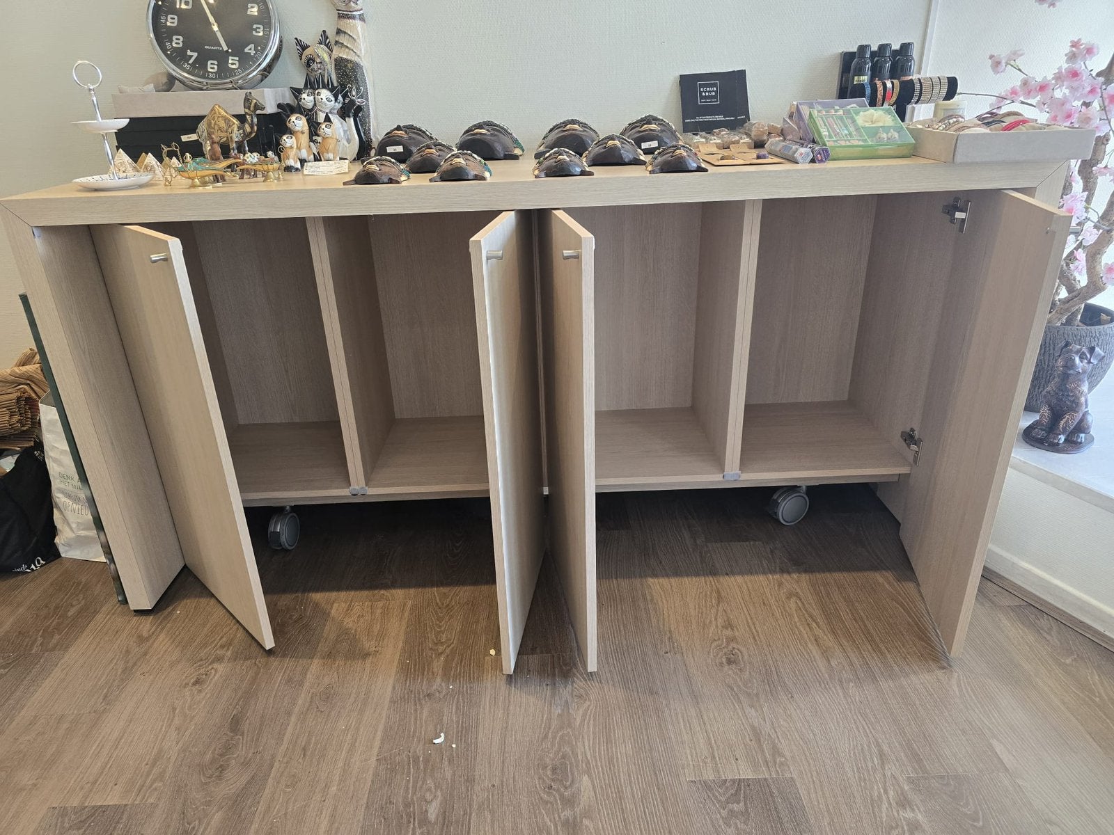 Houten kast op maat gemaakt, Huis en Inrichting, Ophalen, Zo goed als nieuw, 200 cm of meer, Minder dan 100 cm