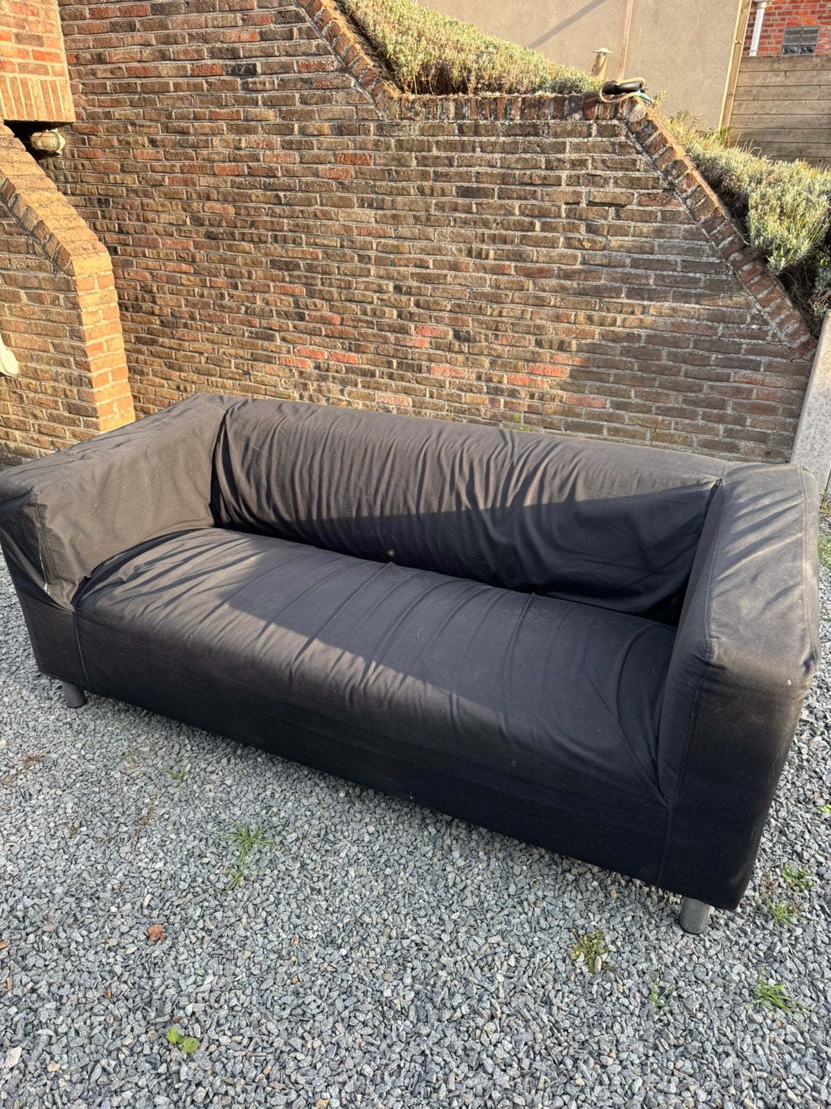 2-zit zetel Ikea (afneembare hoes), Huis en Inrichting, Ophalen, Kunststof, Gebruikt, 150 tot 200 cm