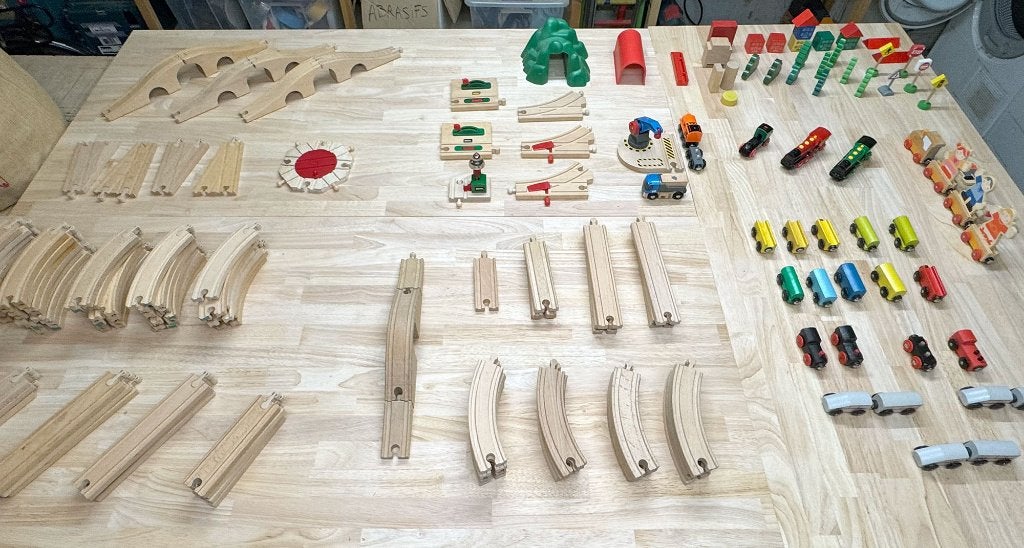 Treinset, rails, accessoires Brio en meer, Ophalen, Gebruikt