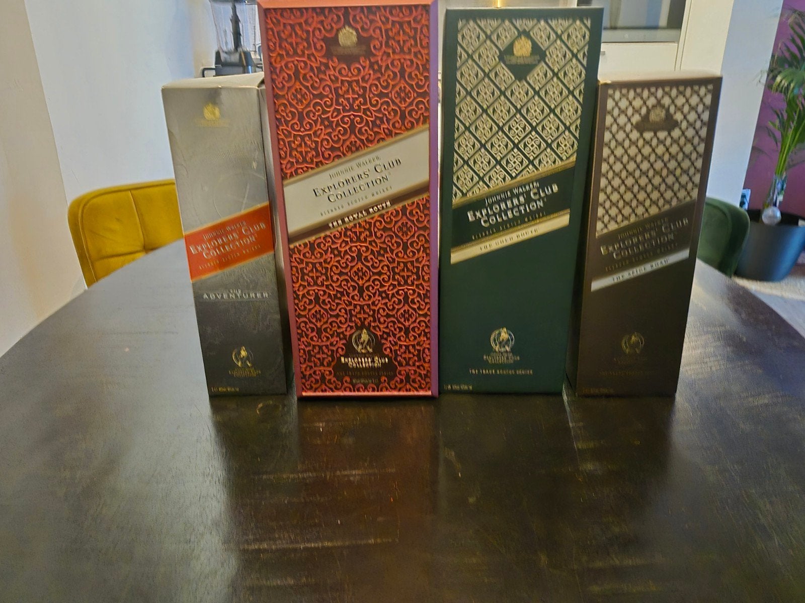 johnnie walker explorers collectie, Collections, Enlèvement