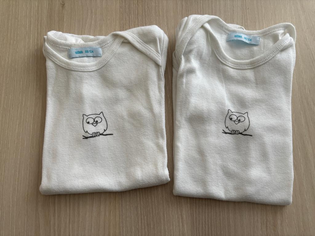 2 body’s zonder mouw maat 98/104, Ophalen of Verzenden, Gebruikt, Jongen of Meisje, Nacht- of Onderkleding