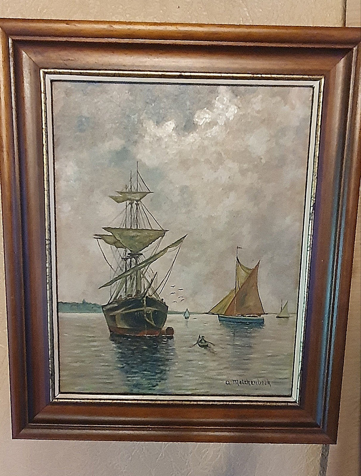 Schilderij boten, Enlèvement