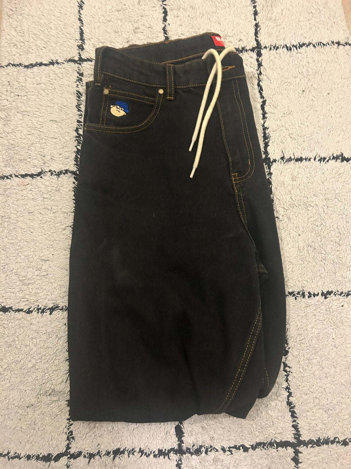 Unieke baggy broek, Ophalen, Zo goed als nieuw, Zwart