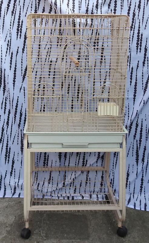 Cage à perroquet ou grande perruche, Dieren en Toebehoren, Vogels | Hokken en Kooien, Gebruikt, Vogelkooi, Metaal, Ophalen