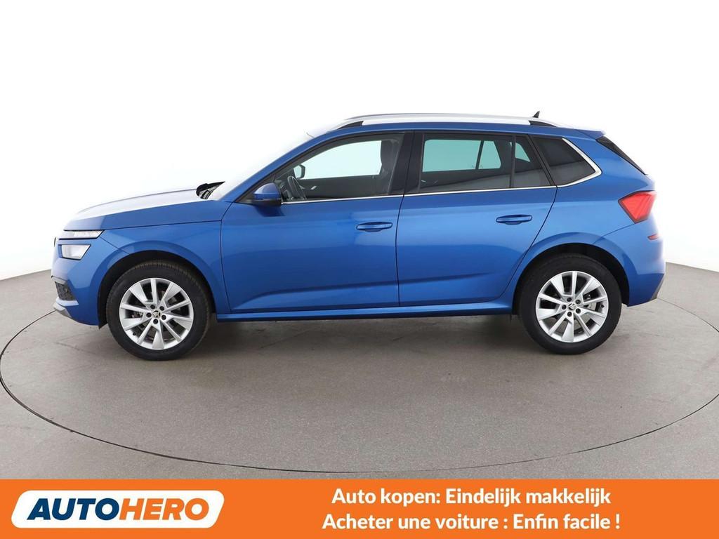 Skoda Kamiq 1.5 TSI ACT Ambition (bj 2021), Auto's, Skoda, Voorwielaandrijving, Stof, Blauw, 5 deurs