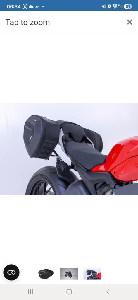 Ducati streetfighter v4 sw motech blaze h zadeltassen, Motoren, Accessoires | Koffers en Tassen, Ophalen of Verzenden