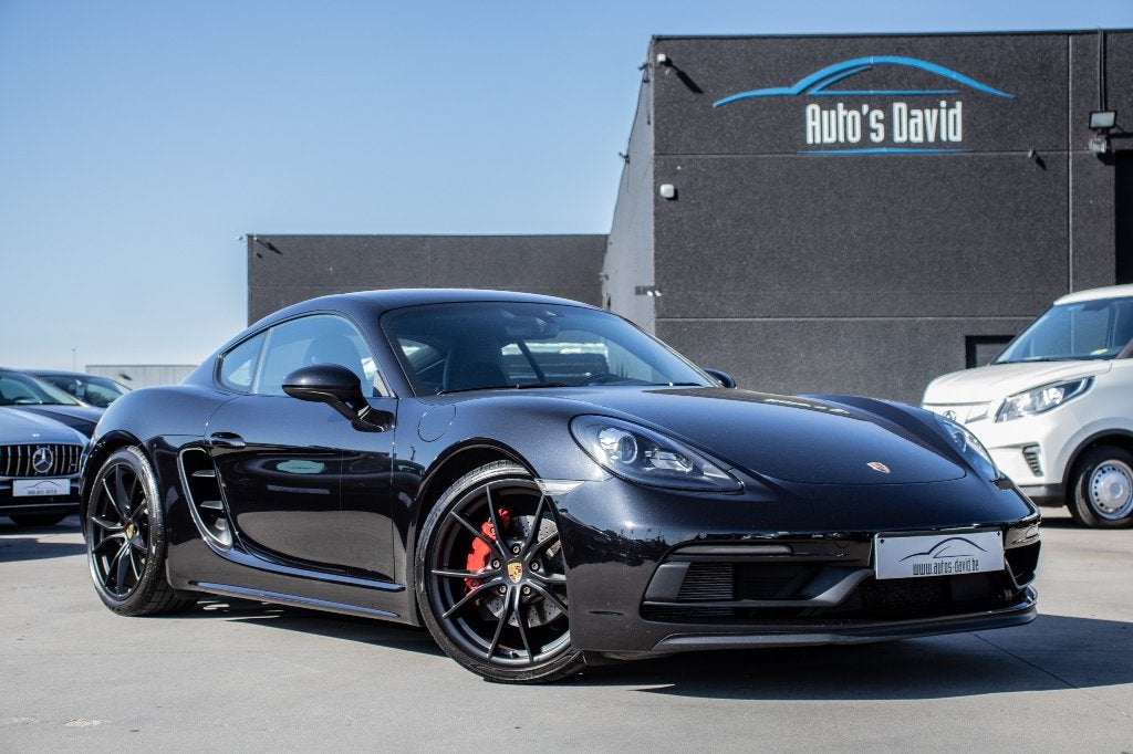 Porsche 718 Cayman GTS 2.5 Turbo 366PK PDK SPORTCHRONO, Auto's, Automaat, Achterwielaandrijving, Zwart, Bedrijf