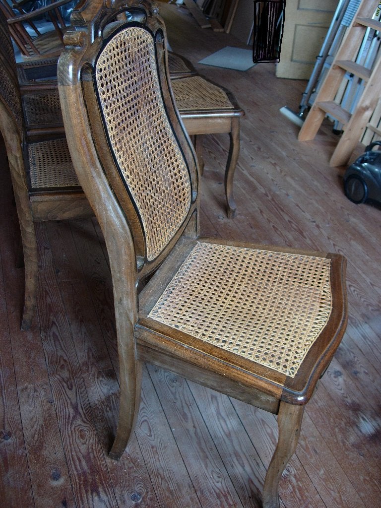 6 Chaises en Hêtre très solides 3 Fonds Abîmés, Enlèvement