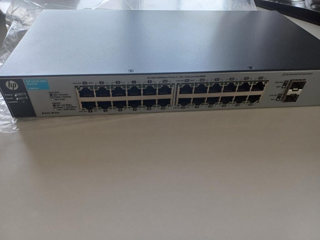 Hp 1810-24g j9803 switch, Informatique & Logiciels, Enlèvement ou Envoi