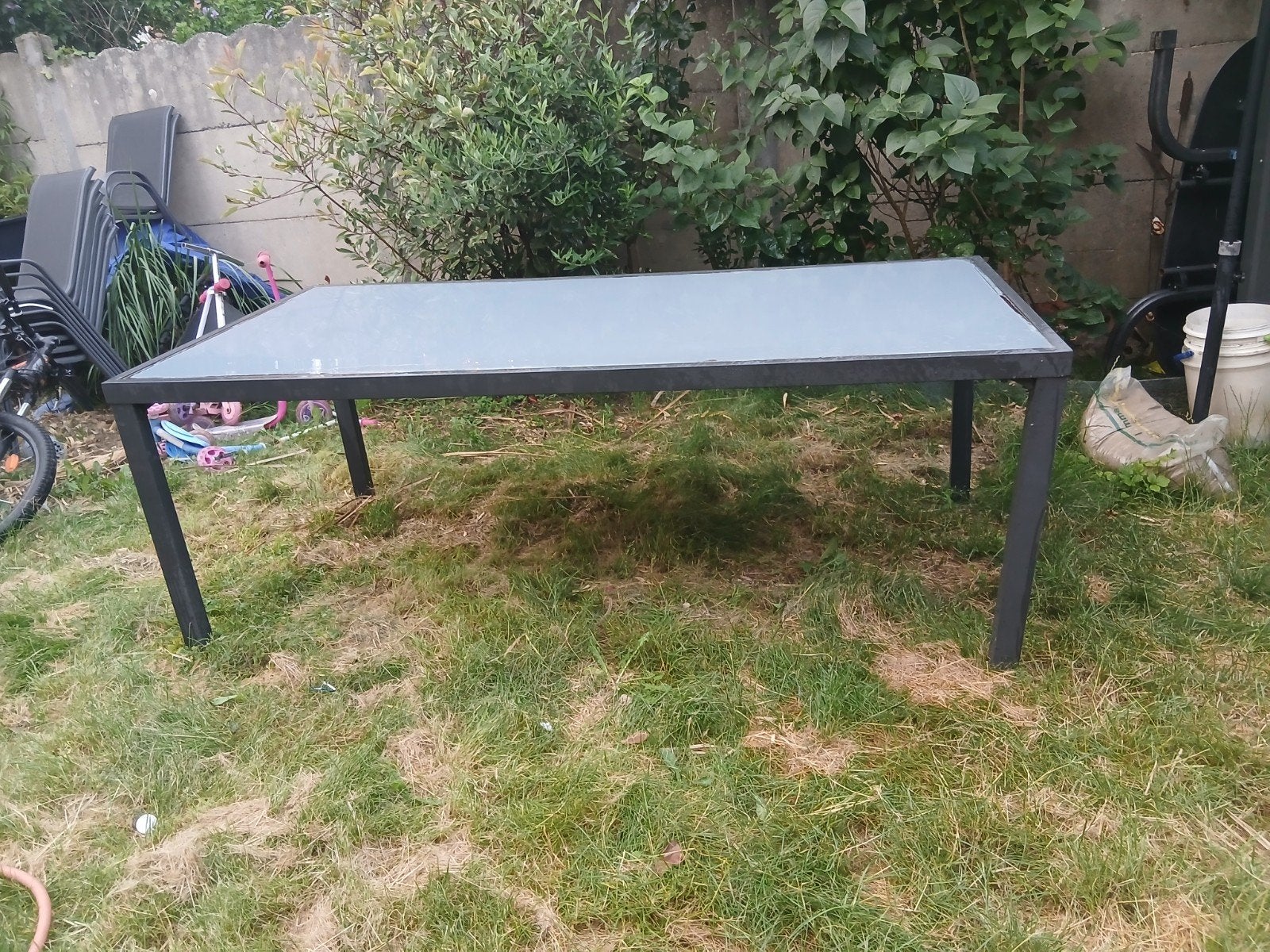 table jardin, Tuin en Terras, Ophalen, Aluminium