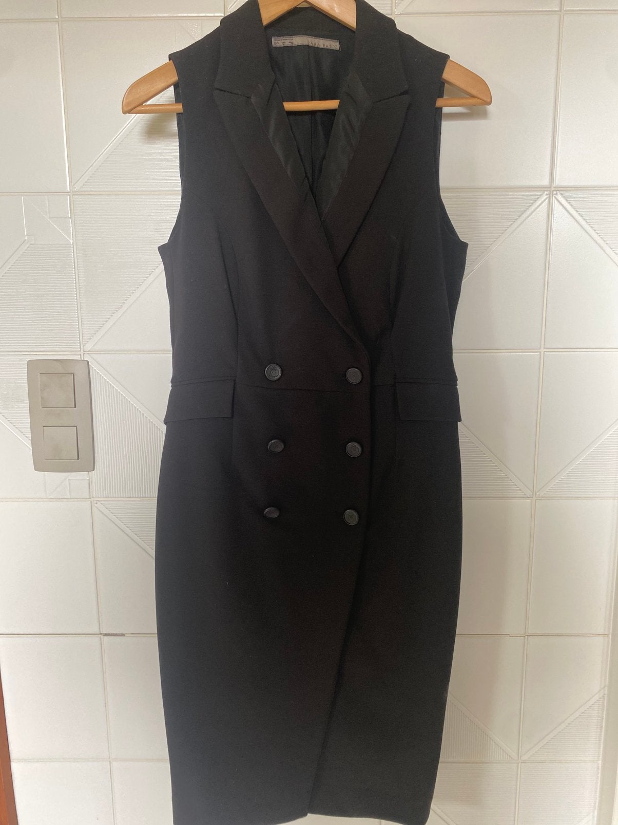 Robe blazer formelle sans manches de la marque Zara basic, Enlèvement ou Envoi, Comme neuf, Taille 38/40 (M)