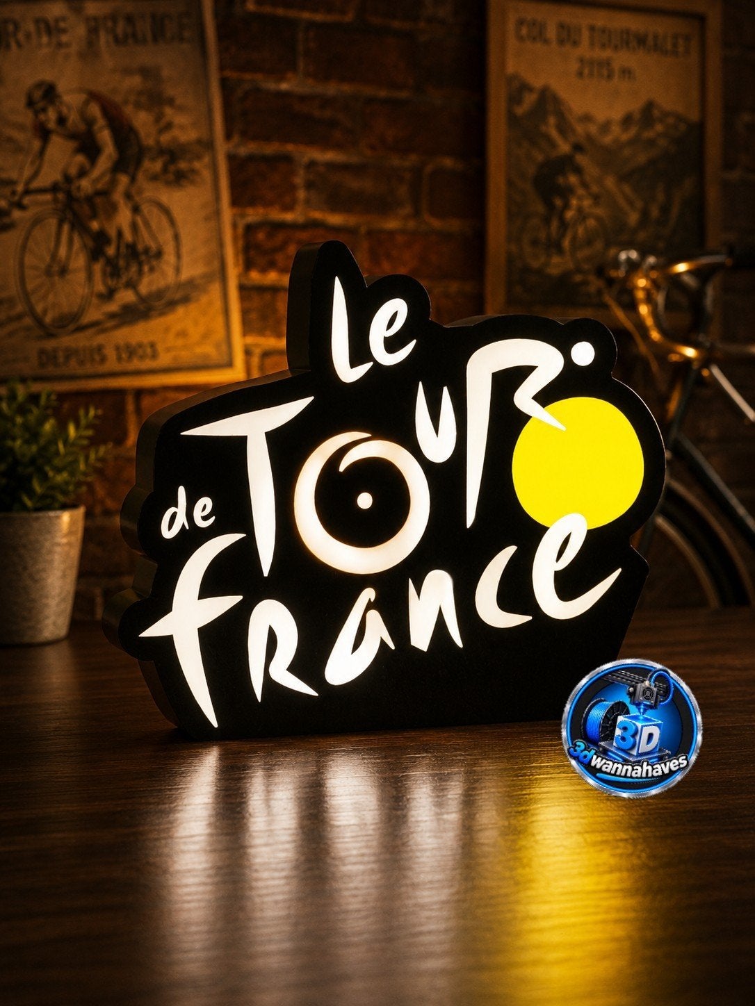 Cette boîte à lumière unique Le Tour de France est maintenan, Enlèvement ou Envoi, Neuf, Table lumineuse ou lampe (néon)
