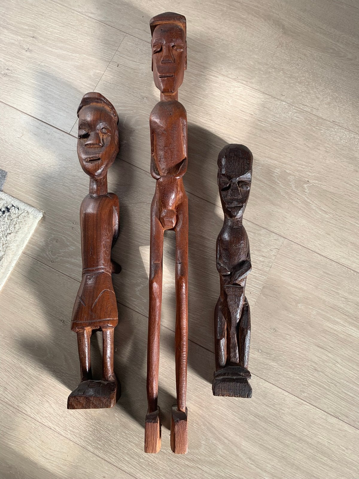 Lot de 3 statuettes africaines, Antiquités & Art, Enlèvement