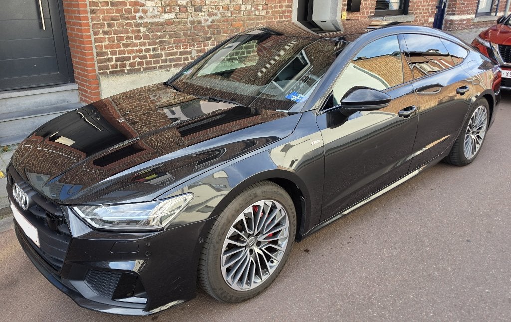 Audi A7 Sportback 55 TFSI e quattro S-line (367 pk) (2020), Auto's, 4 cilinders, 1984 cc, Zilver of Grijs, Te koop
