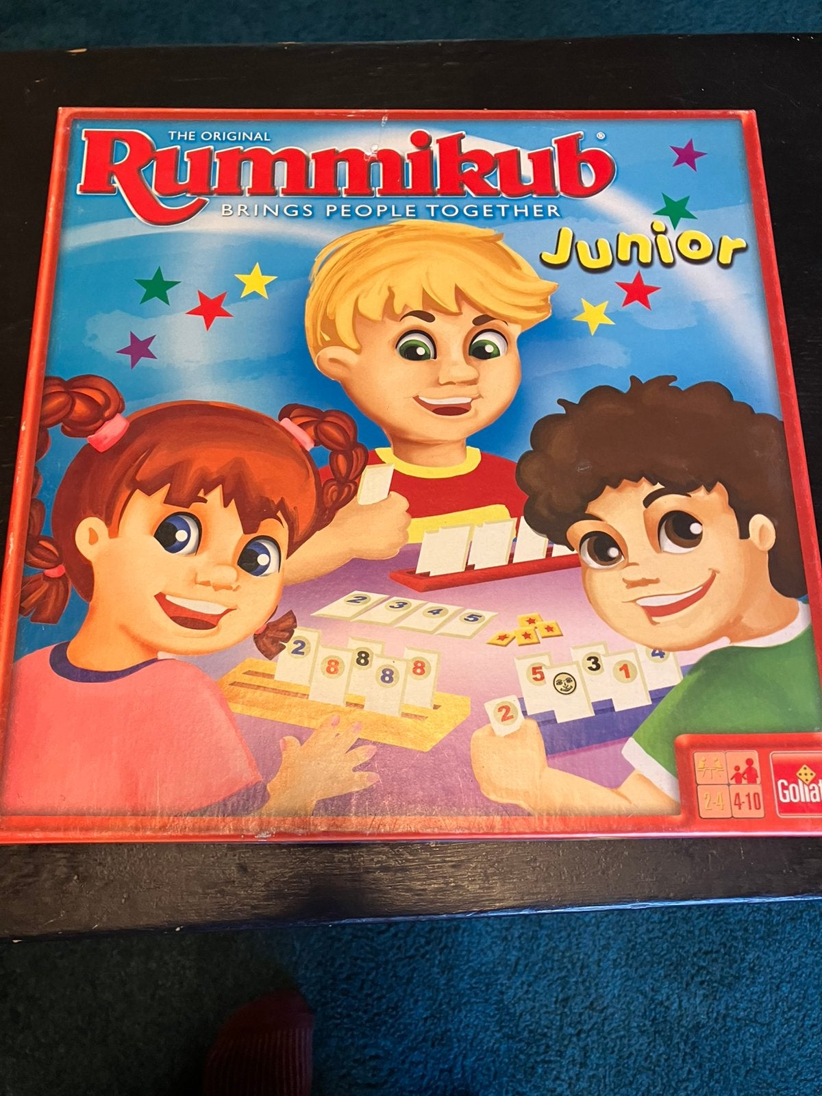 Rummikub junior, Hobby en Vrije tijd, Ophalen of Verzenden, Zo goed als nieuw