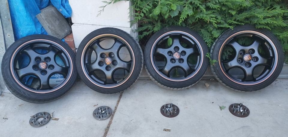 Mooie Porsche velgen van 17 inch 4 Mooie velgen van Porsche, Enlèvement, Porsche