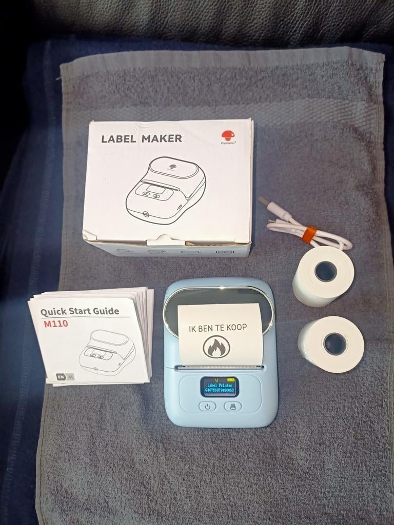 Phomemo Label printer M110 mini printer, Computers en Software, Ophalen