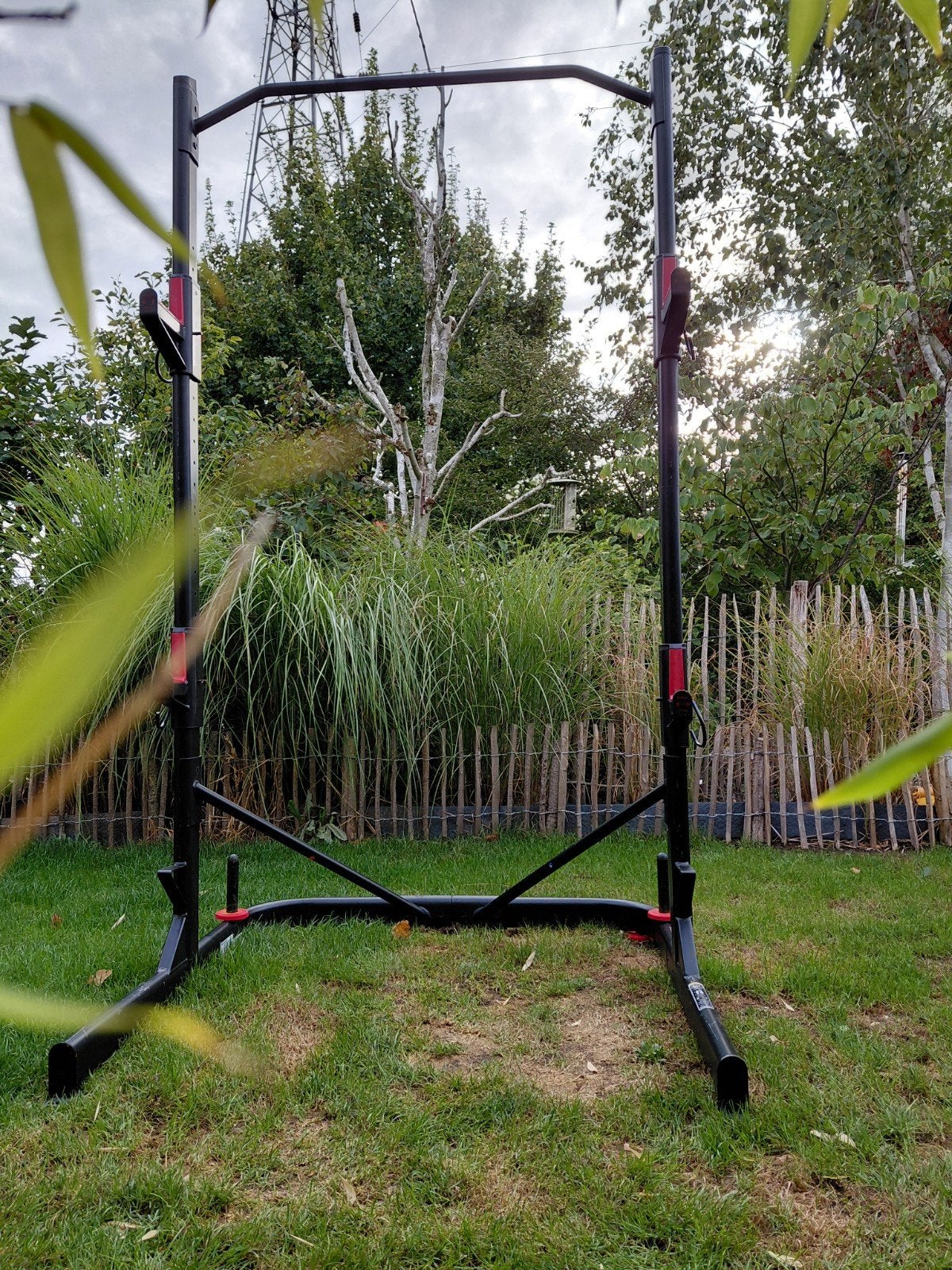 Optrek bar met barholder en weightholder, Sport en Fitness, Ophalen, Zo goed als nieuw, Benen