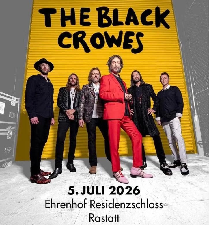The Black Crowes – 05-07-2026  Rastatt, Deux personnes, Juillet, Hard Rock ou Metal