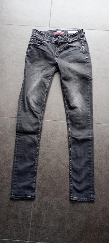 zwarte jeansbroek Vingino maat 164, Broek, Ophalen of Verzenden, Zo goed als nieuw, Vingino