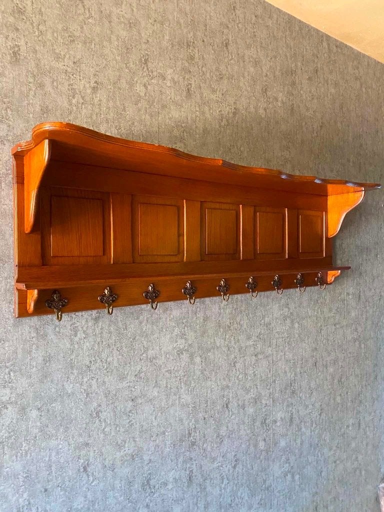 Houten muur kapstok, Huis en Inrichting, Gebruikt, Minder dan 100 cm, Hout, Ophalen