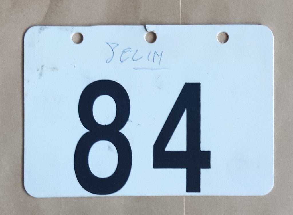 WIELRENNEN CYCLISME FIETS NUMMER KADER PLAATJE (18), Ophalen of Verzenden