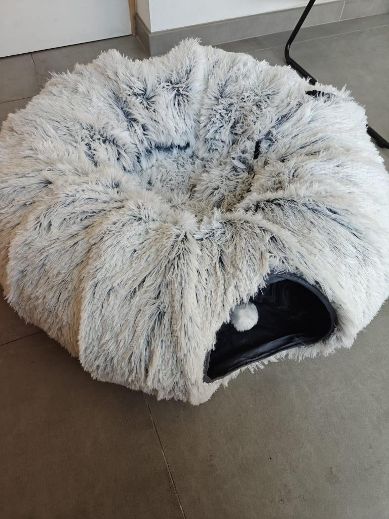 Kattentunnel pluche, Animaux & Accessoires, Jouets pour chats, Enlèvement, Comme neuf, Tunnel de jeu