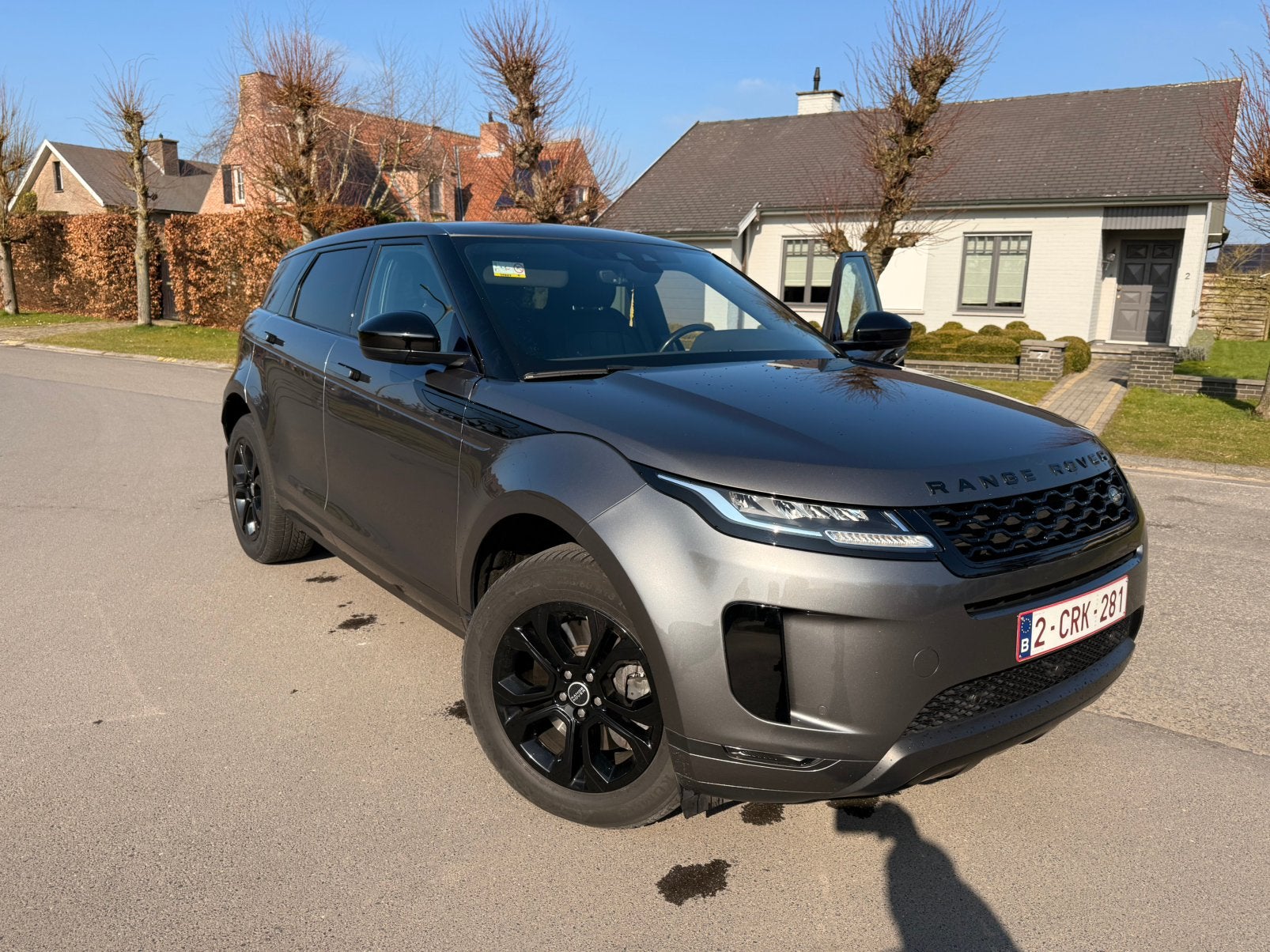 Range Rover Evoque 150D S, Cuir, Argent ou Gris, Entreprise, Noir