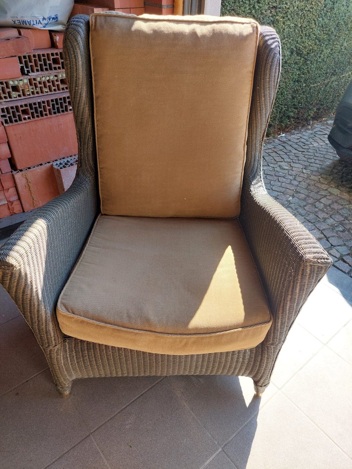 siège confortable en rotin avec coussin, Enlèvement
